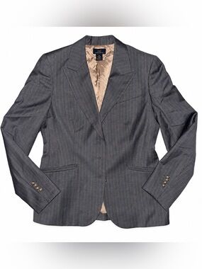 Brooks Brothers 346 Women’s Wool Pinstripe Blazer Size 10 Tailored Career Jacket